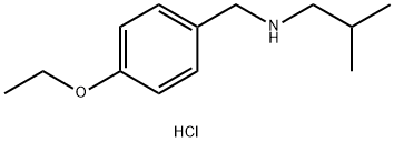 [(4-ethoxyphenyl)methyl](2-methylpropyl)amine hydrochloride Struktur