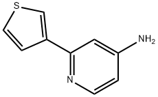 2-(thiophen-3-yl)pyridin-4-amine Struktur