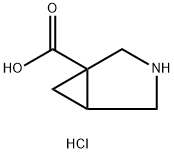 3-Azabicyclo[3.1.0]hexane-1-carboxylic acid hydrochloride Struktur