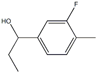 1-(3-fluoro-4-methylphenyl)propan-1-ol Struktur