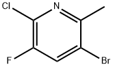 3-Bromo-6-chloro-5-fluoro-2-methylpyridine Struktur