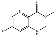 5-Bromo-3-methylamino-pyridine-2-carboxylic acid methyl ester Struktur