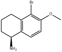 (1S)-5-BROMO-6-METHOXY-1,2,3,4-TETRAHYDRONAPHTHYLAMINE Struktur