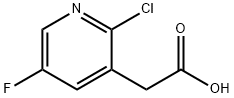 2-(2-chloro-5-fluoropyridin-3-yl)acetic acid Struktur