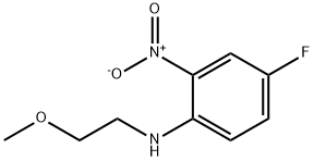 4-Fluoro-N-(2-methoxyethyl)-2-nitroaniline Struktur