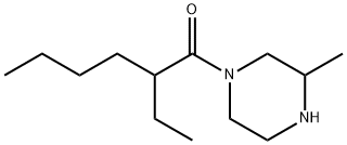 2-ethyl-1-(3-methylpiperazin-1-yl)hexan-1-one Struktur