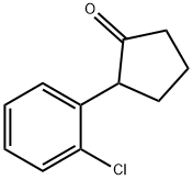 2-(2-chlorophenyl)cyclopentan-1-one Struktur