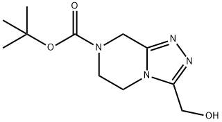 3-Hydroxymethyl-5,6-Dihydro-8H-[1,2,4]Triazolo[4,3-A]Pyrazine-7-Carboxylic Acid Tert-Butyl Ester Struktur