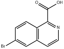 6-Bromoisoquinoline-1-carboxylic acid Struktur