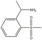 1-(2-methanesulfonylphenyl)ethan-1-amine Struktur