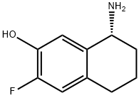 (8R)-8-AMINO-3-FLUORO-5,6,7,8-TETRAHYDRONAPHTHALEN-2-OL Struktur