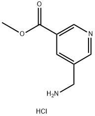 Methyl 5-(aminomethyl)nicotinate hydrochloride Struktur