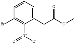 methyl 2-(3-bromo-2-nitrophenyl)acetate Struktur