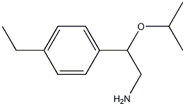 2-(4-Ethyl-phenyl)-2-isopropoxy-ethylamine Struktur