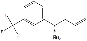 (1S)-1-[3-(TRIFLUOROMETHYL)PHENYL]BUT-3-EN-1-AMINE Struktur