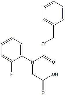 N-Cbz-R-2-FluoroPhenylglycine Struktur