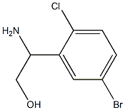 2-AMINO-2-(5-BROMO-2-CHLOROPHENYL)ETHAN-1-OL Struktur