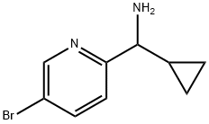 (5-bromopyridin-2-yl)(cyclopropyl)methanamine Struktur