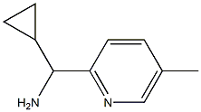 cyclopropyl(5-methylpyridin-2-yl)methanamine Struktur