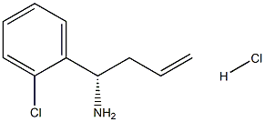 (1S)-1-(2-CHLOROPHENYL)BUT-3-EN-1-AMINE HYDROCHLORIDE Struktur