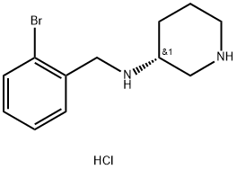 (R)-N-(2-Bromobenzyl)piperidin-3-amine dihydrochloride Struktur