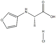 S-3-Furanalanine hydrochloride Struktur