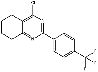 4-CHLORO-2-(4-(TRIFLUOROMETHYL)PHENYL)-5,6,7,8-TETRAHYDROQUINAZOLINE Struktur