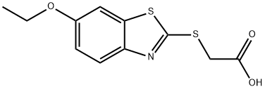 2-((6-ethoxybenzo[d]thiazol-2-yl)thio)acetic acid Struktur