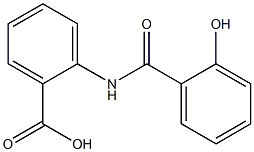 Benzoic acid, 2-[(2-hydroxybenzoyl)amino]- Struktur