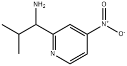 2-methyl-1-(4-nitropyridin-2-yl)propan-1-amine Struktur