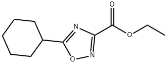 Ethyl 5-cyclohexyl-1,2,4-oxadiazole-3-carboxylate Struktur