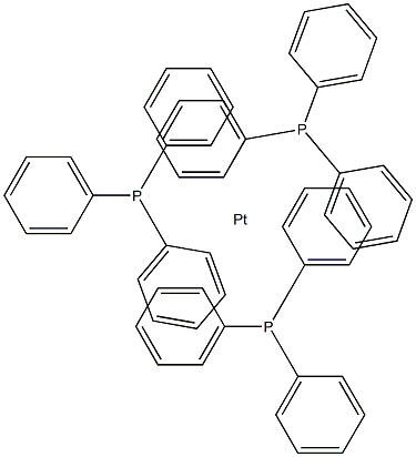 Platinum, tris(triphenylphosphine)- Struktur