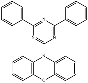 10-(4,6-Diphenyl-1,3,5-triazin-2-yl)-10H -phenoxazine Struktur