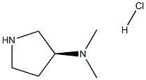 (3S)-N,N-dimethylpyrrolidin-3-amine:hydrochloride Struktur