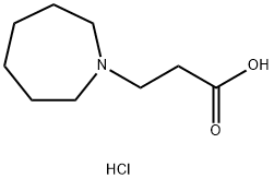 3-(azepan-1-yl)propanoic acid hydrochloride Struktur