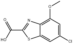 6-chloro-4-methoxy-1,3-benzothiazole-2-carboxylic acid Struktur