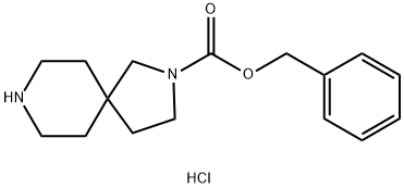 Benzyl 2,8-diazaspiro[4.5]decane-2-carboxylate hydrochloride Struktur