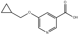 5-(Cyclopropylmethoxy)pyridine-3-carboxylic acid Struktur