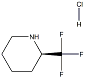 (2R)-2-(trifluoromethyl)piperidine:hydrochloride Struktur