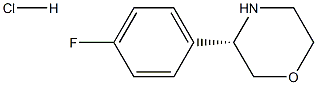 (3S)-3-(4-FLUOROPHENYL)MORPHOLINE HYDROCHLORIDE Struktur