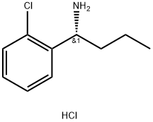 (1R)-1-(2-CHLOROPHENYL)BUTYLAMINE HYDROCHLORIDE Struktur