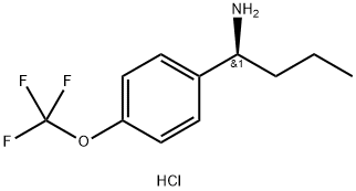 (1S)-1-[4-(TRIFLUOROMETHOXY)PHENYL]BUTYLAMINE HYDROCHLORIDE Struktur