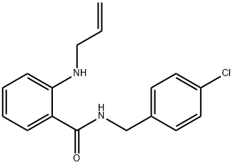 2-(ALLYLAMINO)-N-(4-CHLOROBENZYL)BENZAMIDE Struktur