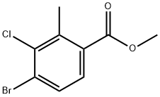 Methyl 4-bromo-3-chloro-2-methylbenzoate Struktur