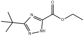 ethyl 5-tert-butyl-4H-1,2,4-triazole-3-carboxylate Struktur