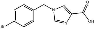 1-(4-Bromobenzyl)-1H-imidazole-4-carboxylic acid Struktur