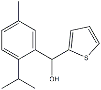 (2-ISOPROPYL-5-METHYLPHENYL)(THIOPHEN-2-YL)METHANOL Struktur