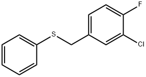 (3-CHLORO-4-FLUOROBENZYL)(PHENYL)SULFANE Struktur