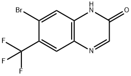 7-BROMO-6-(TRIFLUOROMETHYL)-1H-QUINOXALIN-2-ONE Struktur