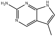 5-methyl-7H-pyrrolo[2,3-d]pyrimidin-2-amine Struktur